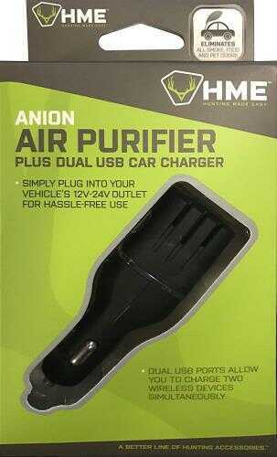 HME Scent Slammer Ozone Eliminator DC 12V Car Unit with Dual USB Output